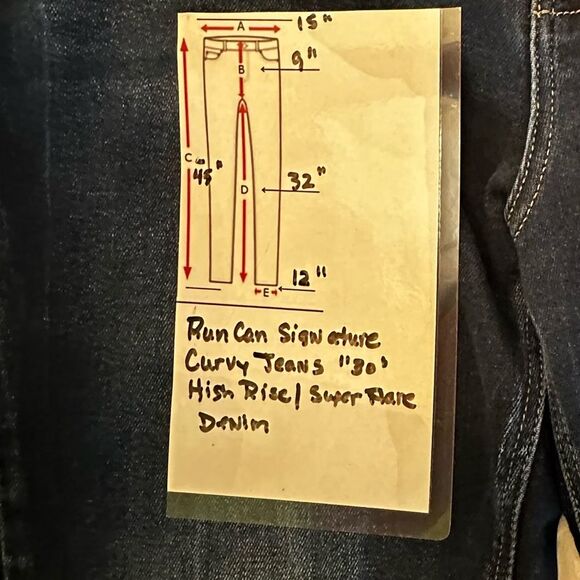 KanCan Signature High Rise Curvy Blue Raw Hem Flare Wide Leg Jeans Size 30 - Picture 8 of 8